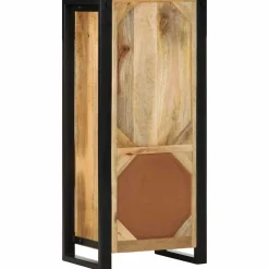 vidaXL Badkamerkast 40x30x90 cm massief ruw mangohout