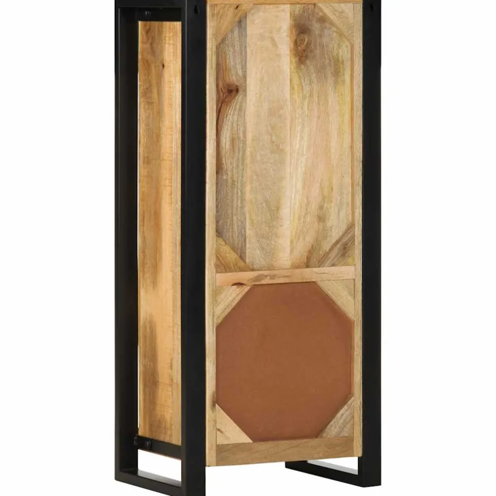 vidaXL Badkamerkast 40x30x90 cm massief ruw mangohout