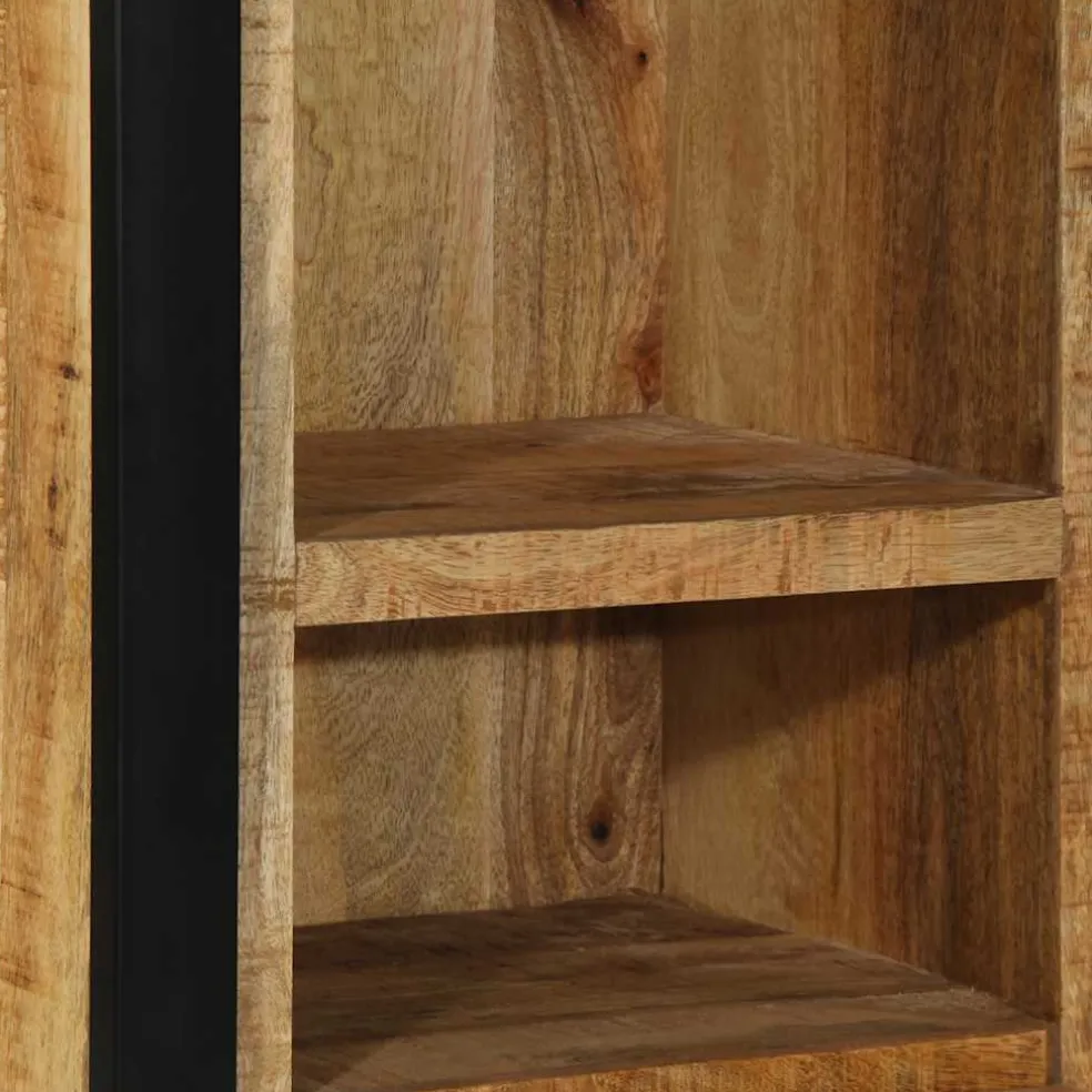 vidaXL Badkamerkast 40x30x90 cm massief ruw mangohout