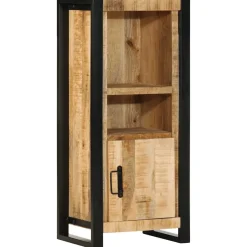 vidaXL Badkamerkast 40x30x90 cm massief ruw mangohout
