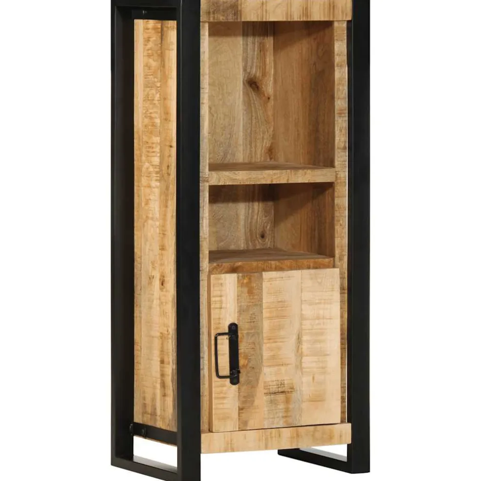 vidaXL Badkamerkast 40x30x90 cm massief ruw mangohout