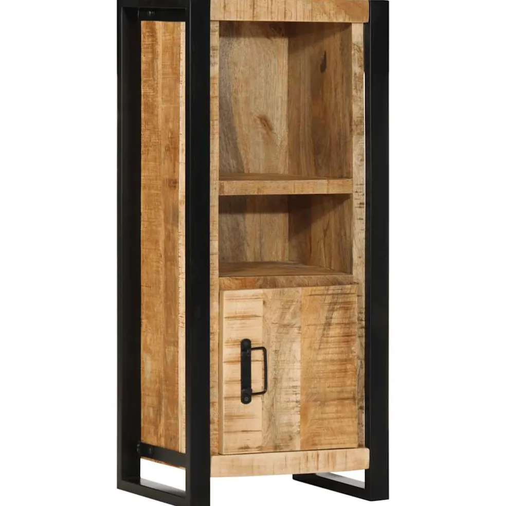 vidaXL Badkamerkast 40x30x90 cm massief ruw mangohout