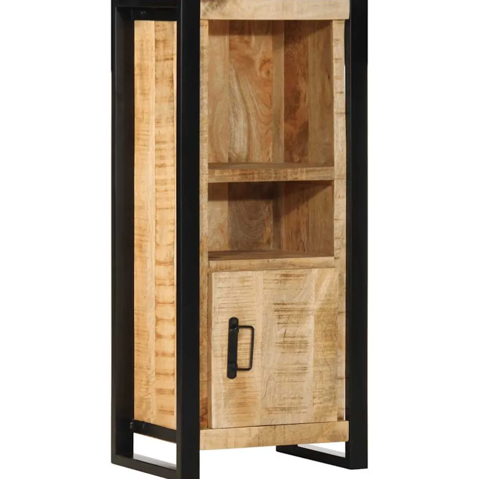 vidaXL Badkamerkast 40x30x90 cm massief ruw mangohout