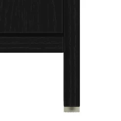 vidaXL Badkamerkast 60x33x60 cm spaanplaat zwart eikenkleurig