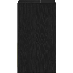 vidaXL Badkamerkast 60x33x60 cm spaanplaat zwart eikenkleurig