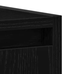 vidaXL Badkamerkast 60x33x60 cm spaanplaat zwart eikenkleurig