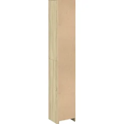 vidaXL Badkamerkast 30x30x183,5 cm spaanplaat sonoma eikenkleurig