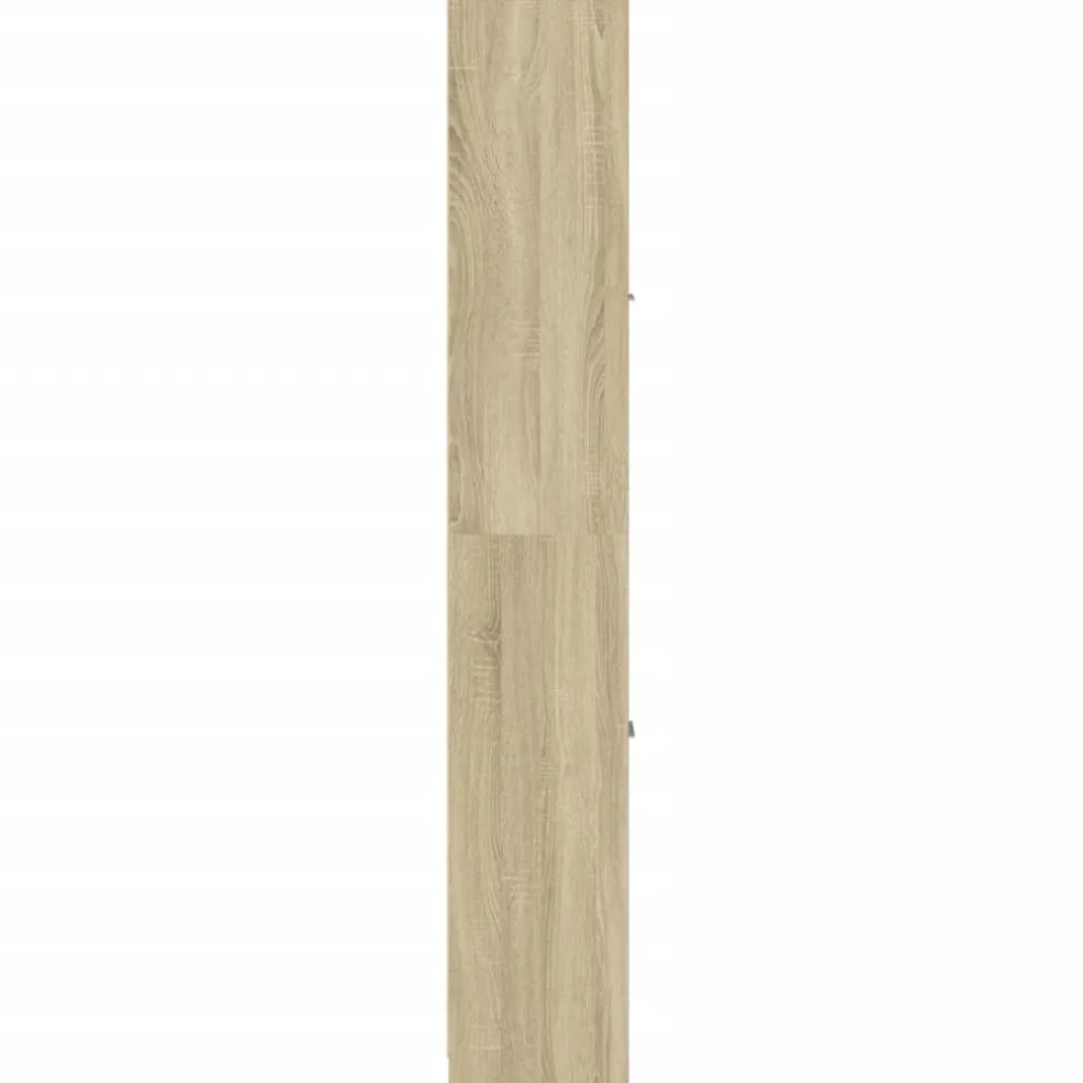 vidaXL Badkamerkast 30x30x183,5 cm spaanplaat sonoma eikenkleurig