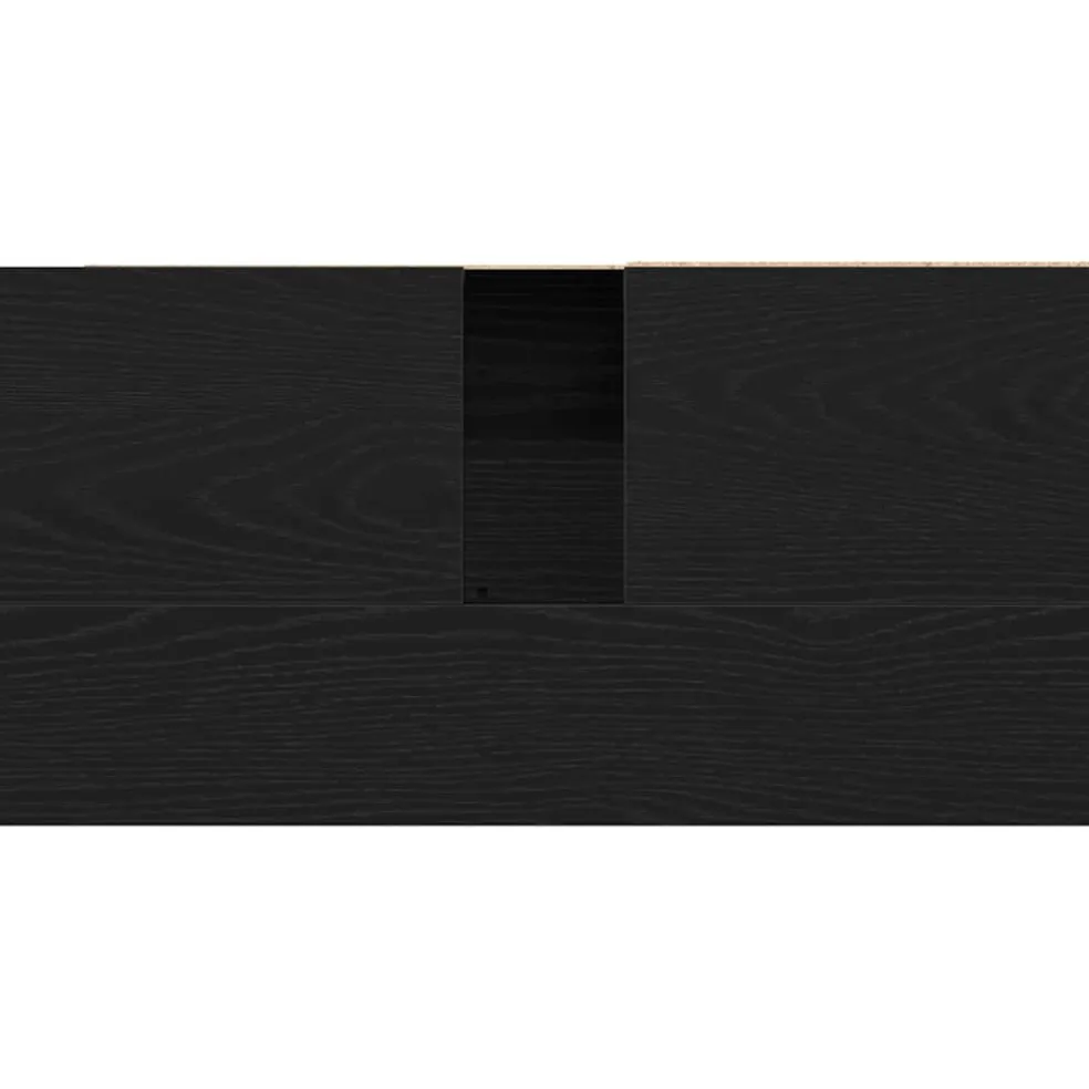 vidaXL Badkamer Kast Zwart Eiken 65 x 33 x 60 cm Bewerkt hout