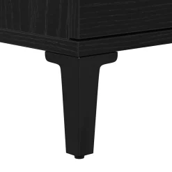 vidaXL Badkamer Kast Zwart Eiken 65 x 33 x 60 cm Bewerkt hout