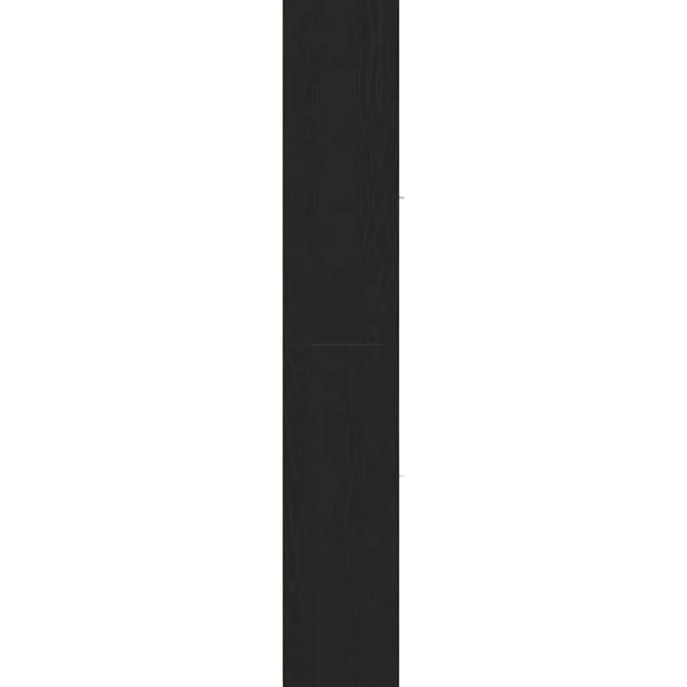 vidaXL Badkamerkast Zwart Eiken 30x30x183,5 cm Bewerkt Hout