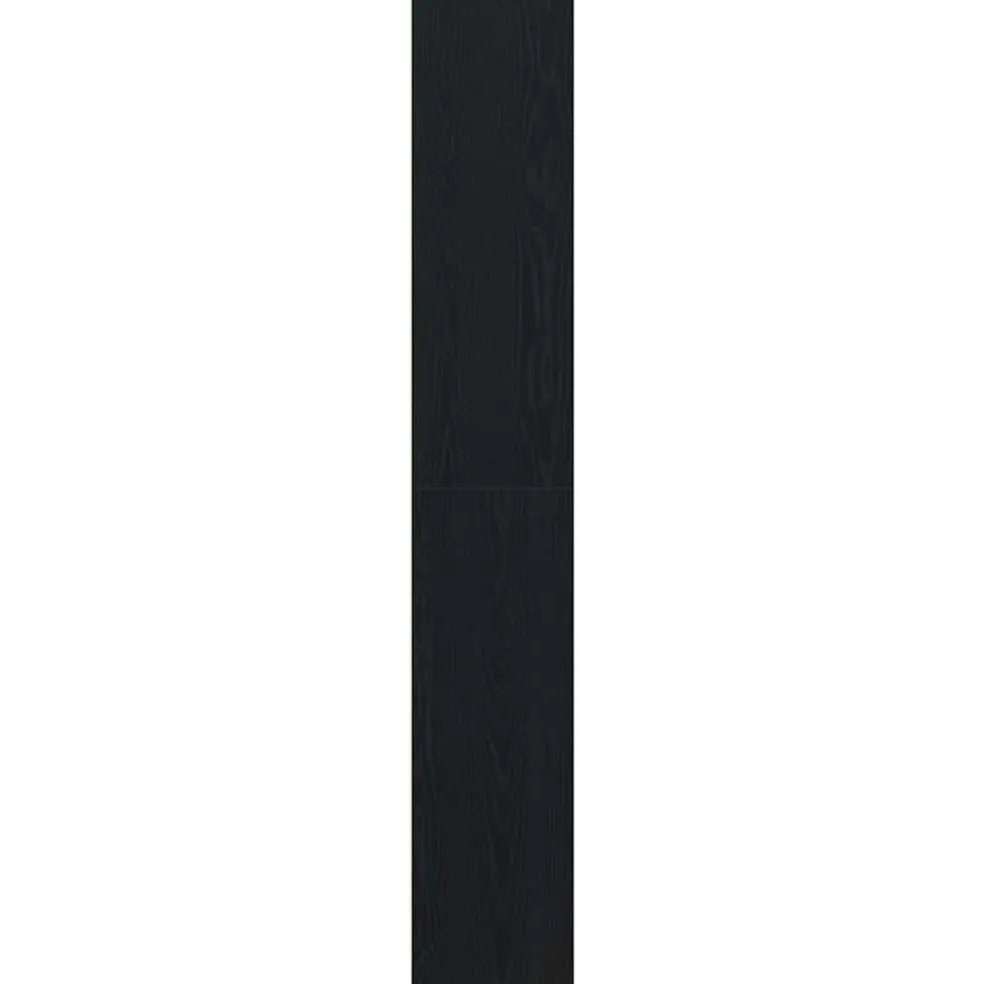 vidaXL Badkamer Kast Zwart Eiken 30 x 30 x 183,5 cm Bewerkt hout