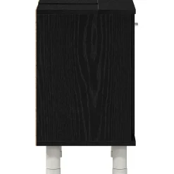 vidaXL Badkamer Kast Zwart Eiken 60 x 32 x 54 cm Bewerkt hout