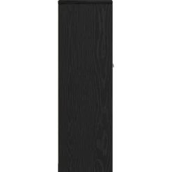 vidaXL Badkamerkast Zwart Eiken 30x30x95 cm Bewerkt Hout