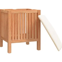 vidaXL Badkamerkruk 40,5x40x52 cm massief walnotenhout