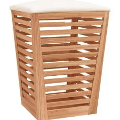vidaXL Badkamerkruk 40,5x40,5x56 cm massief walnotenhout