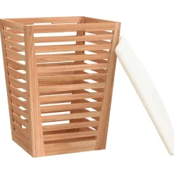 vidaXL Badkamerkruk 40,5x40,5x56 cm massief walnotenhout