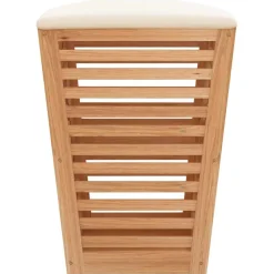 vidaXL Badkamerkruk 40,5x40,5x56 cm massief walnotenhout
