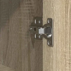 vidaXL Badkamermeubel met planken 36x35x95 cm Sonoma eikenkleurig