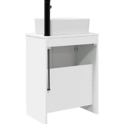 vidaXL Badkamermeubel met Wasbak Wit 54 x 35 x 83 cm Bewerkt hout