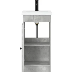 vidaXL Badkamermeubel met Wasbak Betongrijs 42 x 40 x 84,5 cm