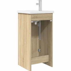 vidaXL Badkamermeubel met Wasbak Sonoma Eiken 42 x 40 x 84,5 cm