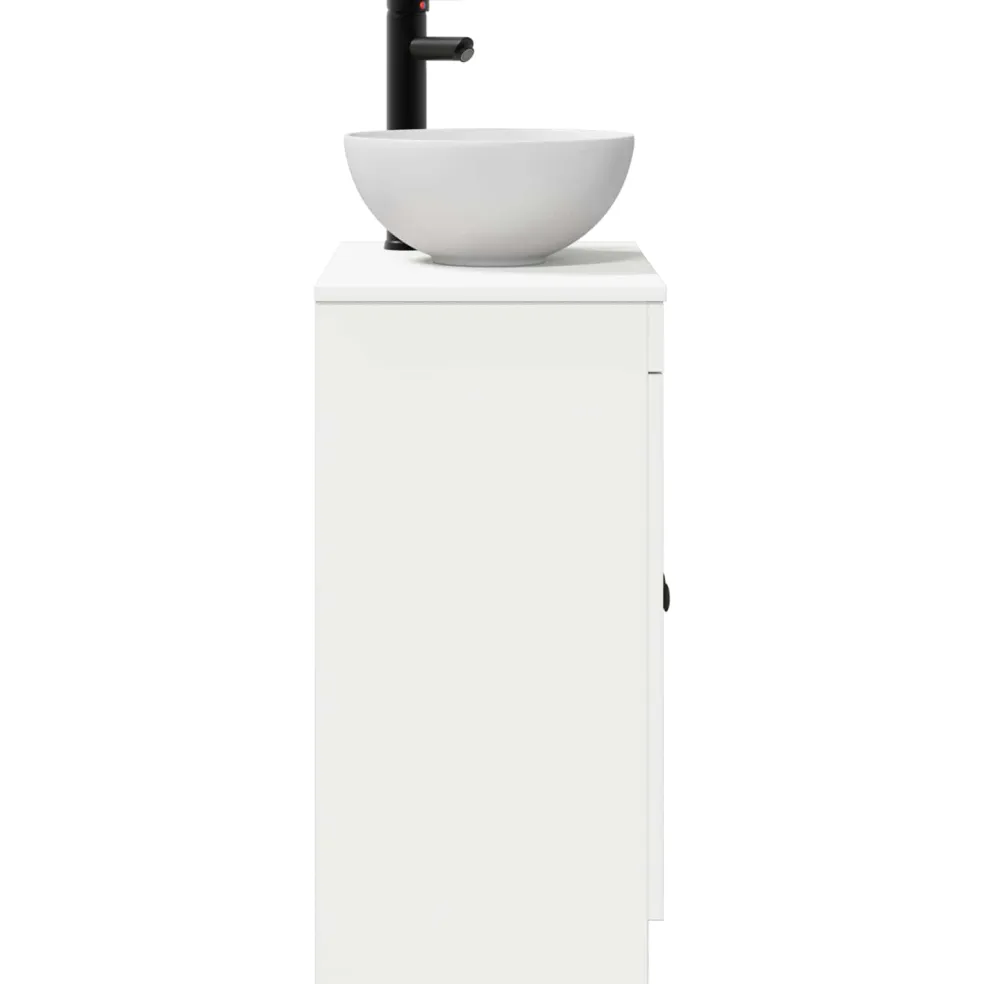 vidaXL Badkamermeubel met Wasbak Wit 54 x 35 x 83 cm Bewerkt hout