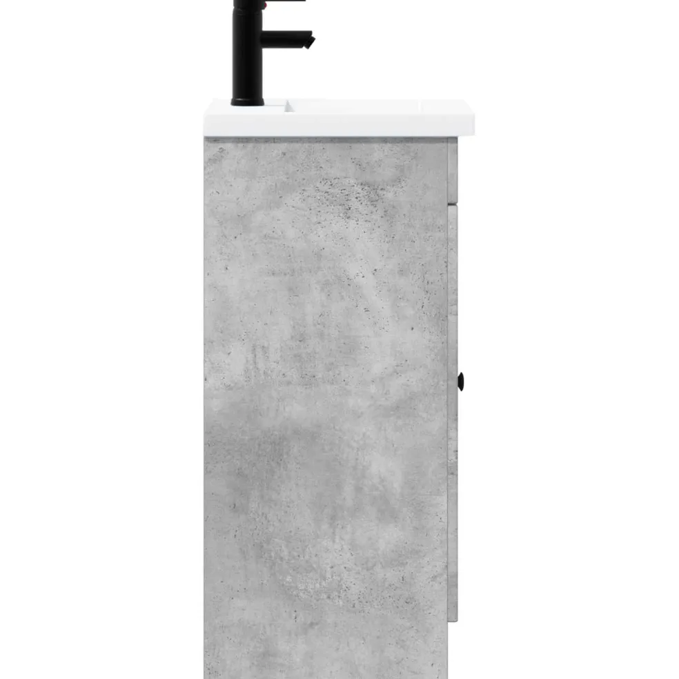 vidaXL Badkamermeubel met Wasbak Betongrijs 42 x 40 x 84,5 cm