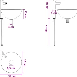 vidaXL Badkamermeubel met Wasbak Sonoma Eiken 54 x 35 x 83 cm