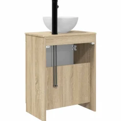 vidaXL Badkamermeubel met Wasbak Sonoma Eiken 54 x 35 x 83 cm