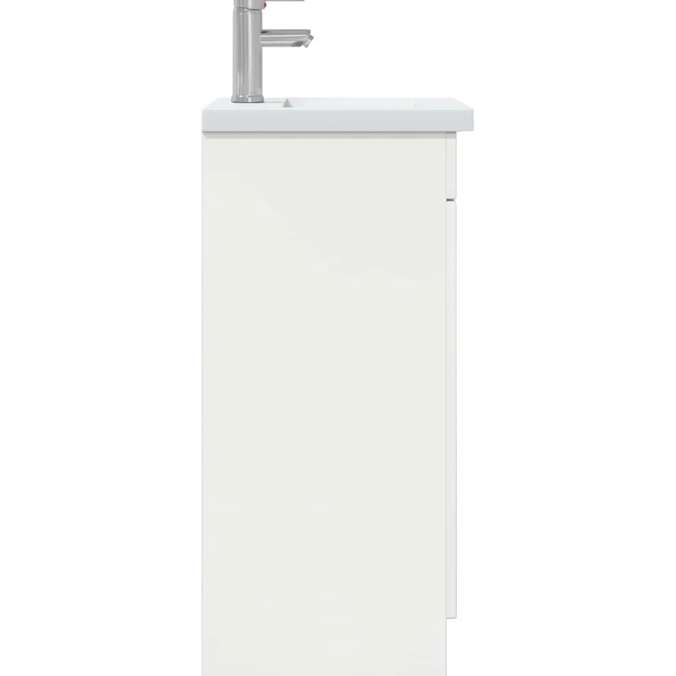 vidaXL Badkamermeubel met Wasbak Wit 42 x 40 x 84,5 cm Bewerkt hout