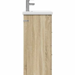 vidaXL Badkamermeubel met Wasbak Sonoma Eiken 42 x 40 x 84,5 cm
