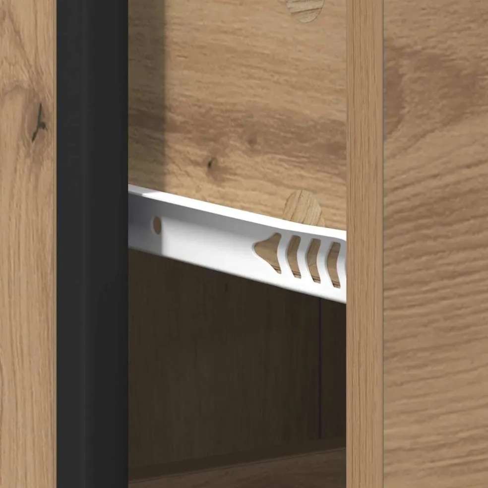 vidaXL Badkamermeubelset Artisan Eiken 35 x 37,5 x 166 cm Bewerkt hout