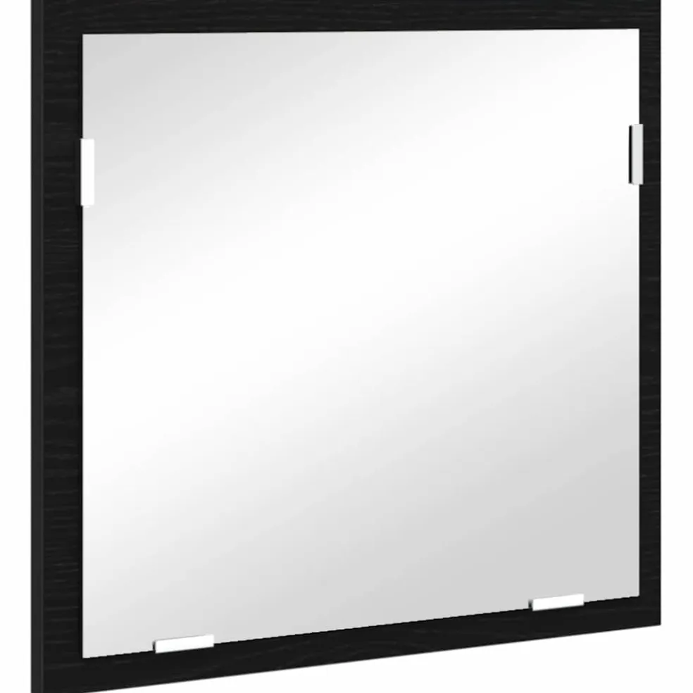 vidaXL Badkamermeubelset met lade met opslag Zwart 41 x 38,5 x 48 cm