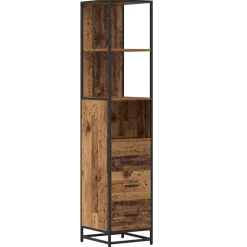 vidaXL Badkamermeubelset Oud Hout 35 x 37,5 x 166 cm Bewerkt hout
