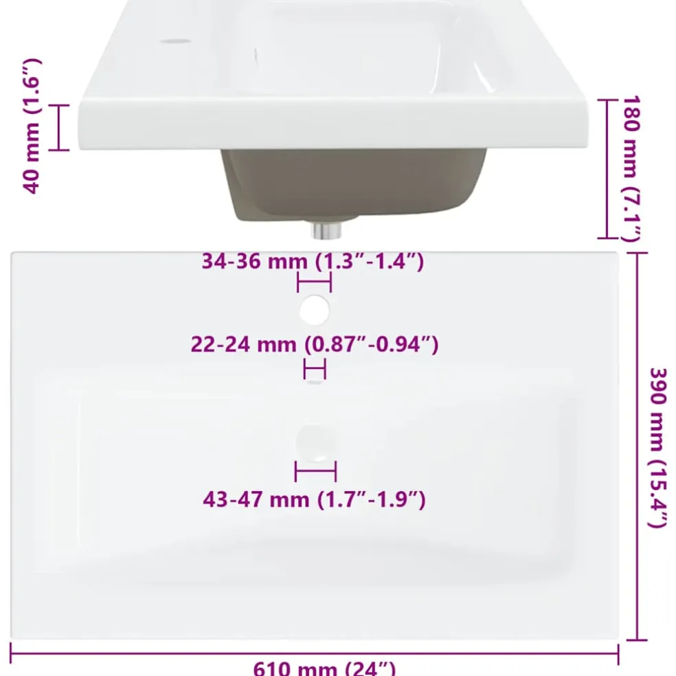 vidaXL Badkamermeubelset 3 st Zwart Eiken 61 x 39 x 45 cm Bewerkt hout