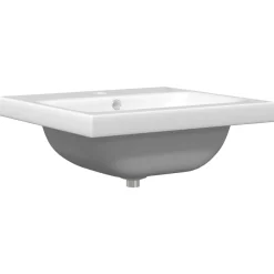 vidaXL Badkamermeubelset 2 st Zwarte Eik en Wit 42 x 39 x 45 cm