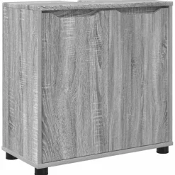 vidaXL Badkamermeubelset 4 st Grijs Sonoma 30,5 x 30 x 195 cm