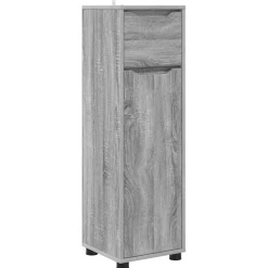 vidaXL Badkamermeubelset 4 st Grijs Sonoma 30,5 x 30 x 195 cm