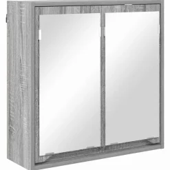 vidaXL Badkamermeubelset 4 st Grijs Sonoma 30,5 x 30 x 195 cm