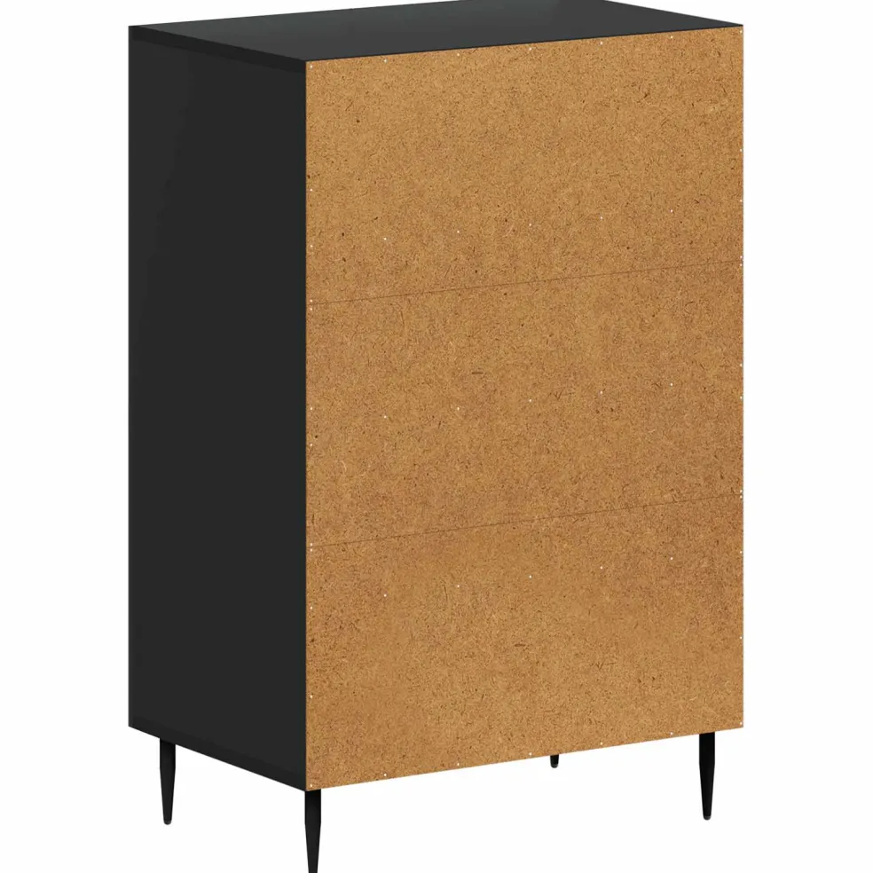 vidaXL Badkamer Opbergkast HAARLEM Zwart 59,5 x 31 x 80 cm