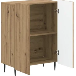 vidaXL Badkamer Opbergkast ZWOLLE Artisanaal eiken 59,5 x 31 x 79,5 cm