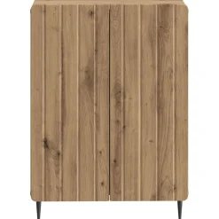 vidaXL Badkamer Opbergkast ZWOLLE Artisanaal eiken 59,5 x 31 x 79,5 cm