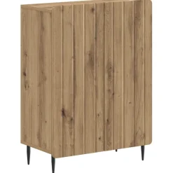 vidaXL Badkamer Opbergkast ZWOLLE Artisanaal eiken 59,5 x 31 x 79,5 cm