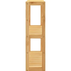 vidaXL Badkamerrek 3-laags wandmontage 60x15x54 cm bamboe