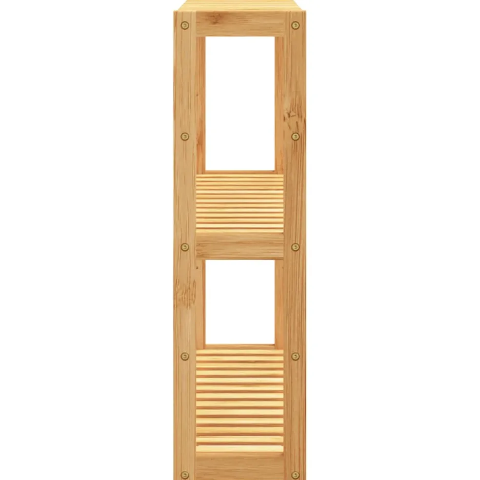 vidaXL Badkamerrek 3-laags wandmontage 60x15x54 cm bamboe