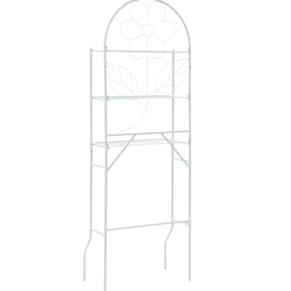 vidaXL Badkamerrek 60x33x174 cm wit