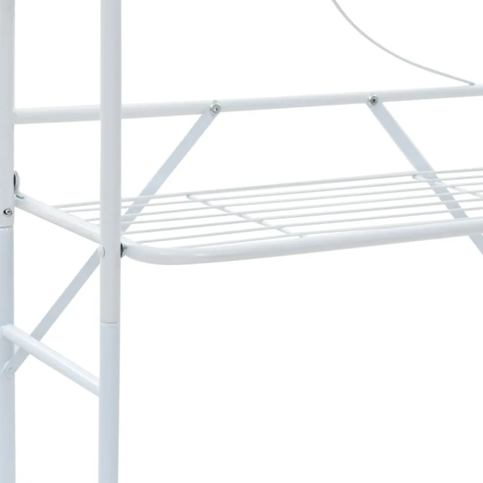 vidaXL Badkamerrek 60x33x174 cm wit