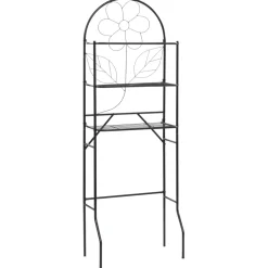 vidaXL Badkamerrek 60x33x174 cm zwart