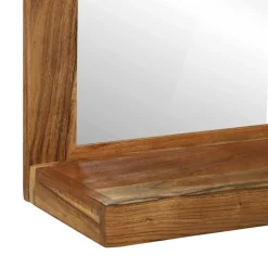 vidaXL Badkamer Spiegel Bruin 50 x 22 x 70 cm Massief Acaciahout